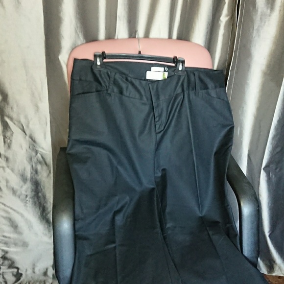 NEW Old Navy 22 pants stretch LONG low waist black